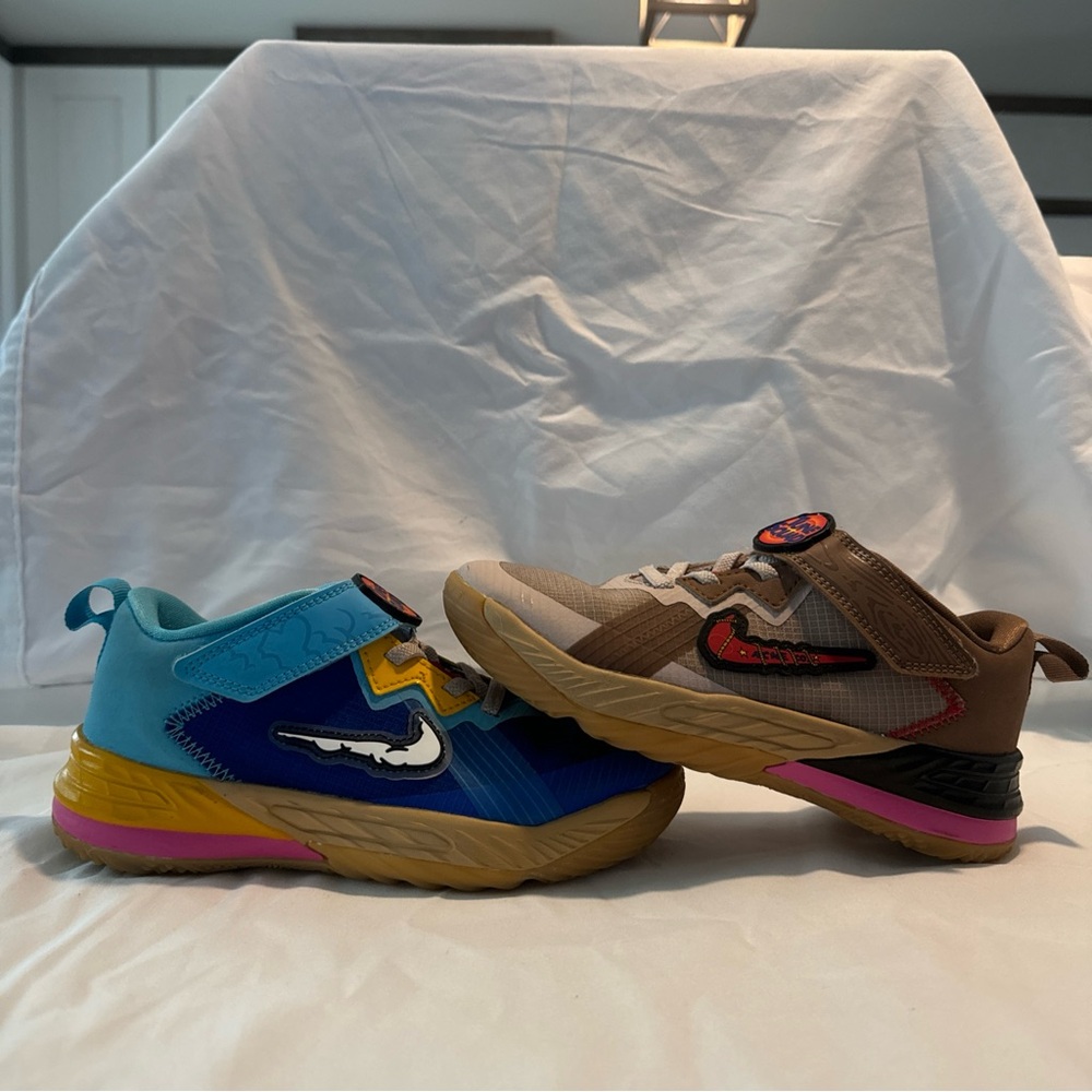 Lebron 18 Low Wile e vs Roadrunner GS 13.5C